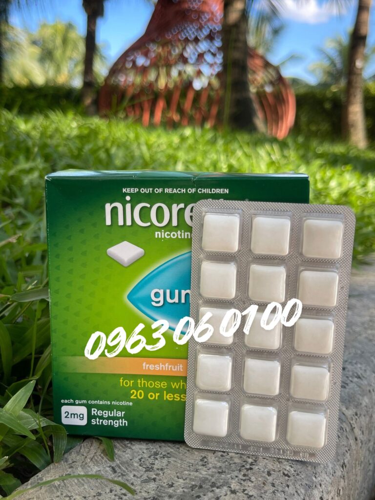 Kẹo cai thuốc Nicorette 2mg trái cây