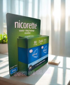 Viên Ngậm Cai Thuốc Lá Nicorette Lozenge 4mg Hộp 80 Viên Chính Hãng