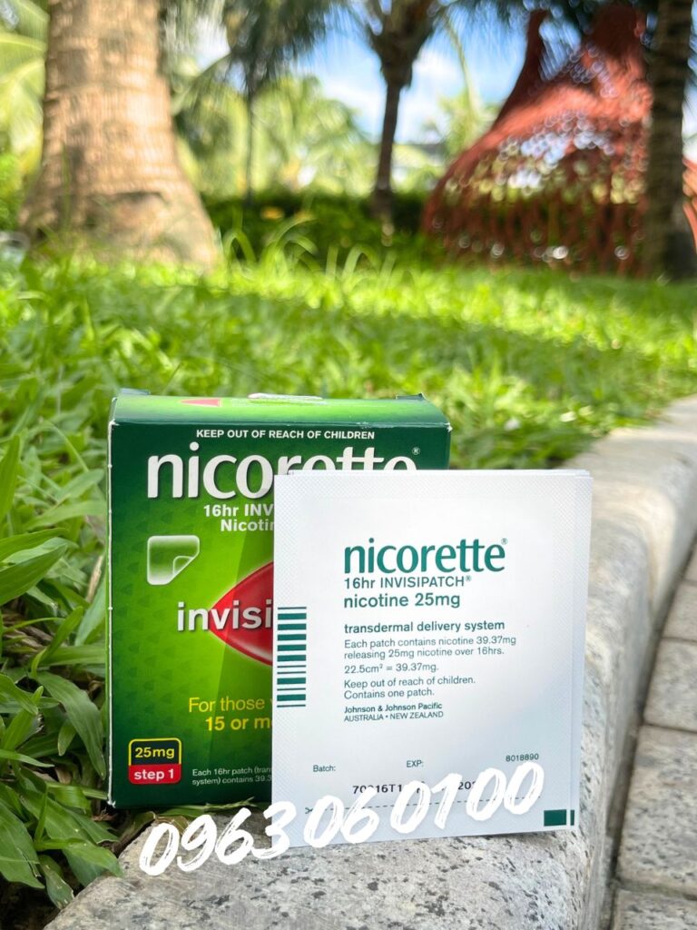 Miếng dán cai thuốc lá Nicorette 25mg