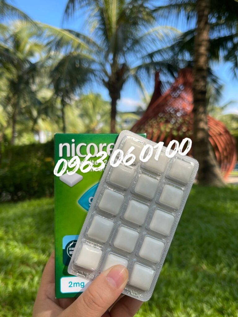 Kẹo cai thuốc Nicorette gum 2mg-vỉ 15 viên