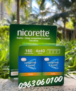 Kẹo Ngậm Cai Thuốc Nicorette Lozenge 2mg Vị Trái Cây Hộp 160 Viên (4x40 Viên)
