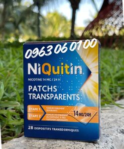 Miếng Dán Cai Thuốc Lá Niquitin 14mg Step 2 (Hộp 28 Miếng)