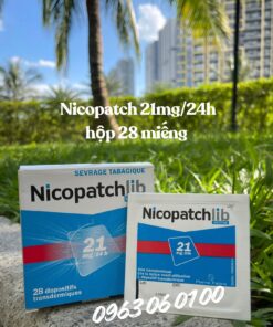 Miếng Dán Cai Thuốc Lá Nicopatch 21mg Hộp 28 Miếng Chính Hãng