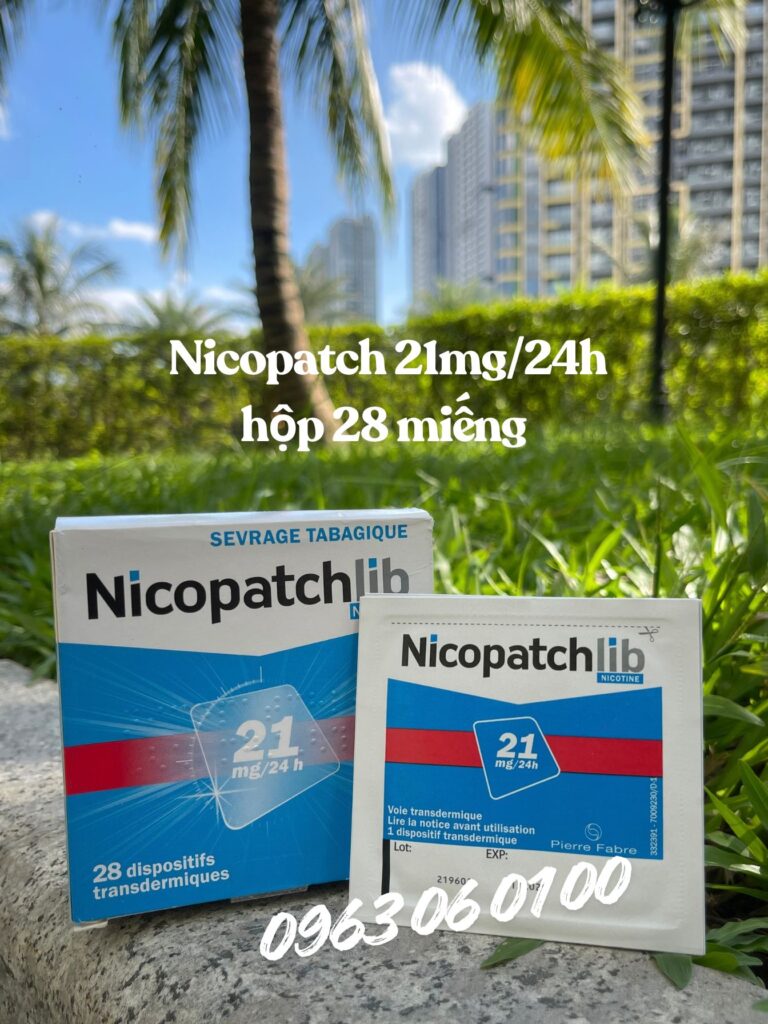 miếng dán cai thuốc lá nicopatch 21mg