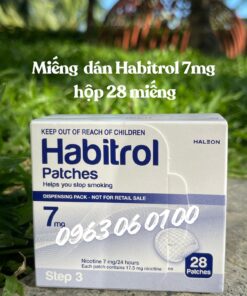 Miếng Dán Cai Thuốc Lá Habitrol 7mg Step 3 Hộp 28 Miếng